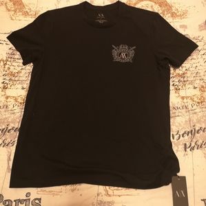 NWT Armani Exchange Embroidered Logo T-shirt Large